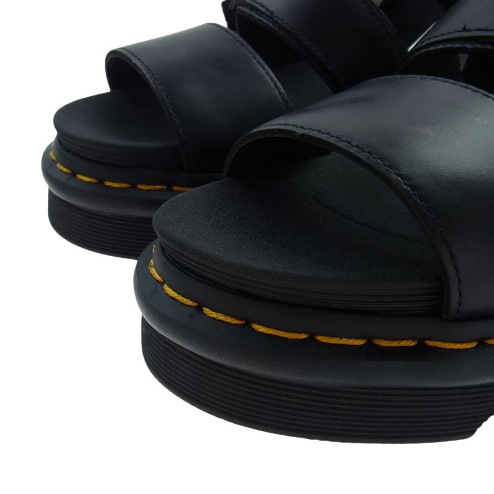 Y's Yohji Yamamoto ワイズ ヨウジヤマモト × Dr.Martens ドクター マーチン GRYPHON シャークソール サンダル  ブラック系 UK5【新古品】【未使用】【中古】