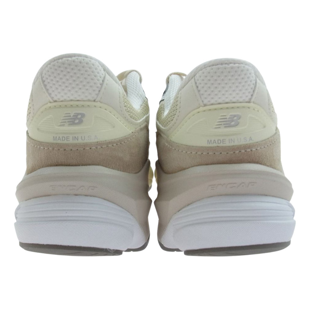 NEW BALANCE ニューバランス M990SS6 スエード スニーカー ベージュ オフホワイト系 25.5cm【新古品】【未使用】【中古】