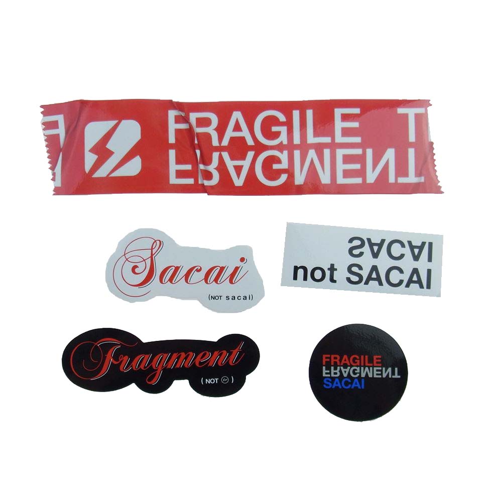 FRAGMENT DESIGN フラグメントデザイン × SACAI サカイ ステッカー セット マルチカラー系【新古品】【未使用】【中古】