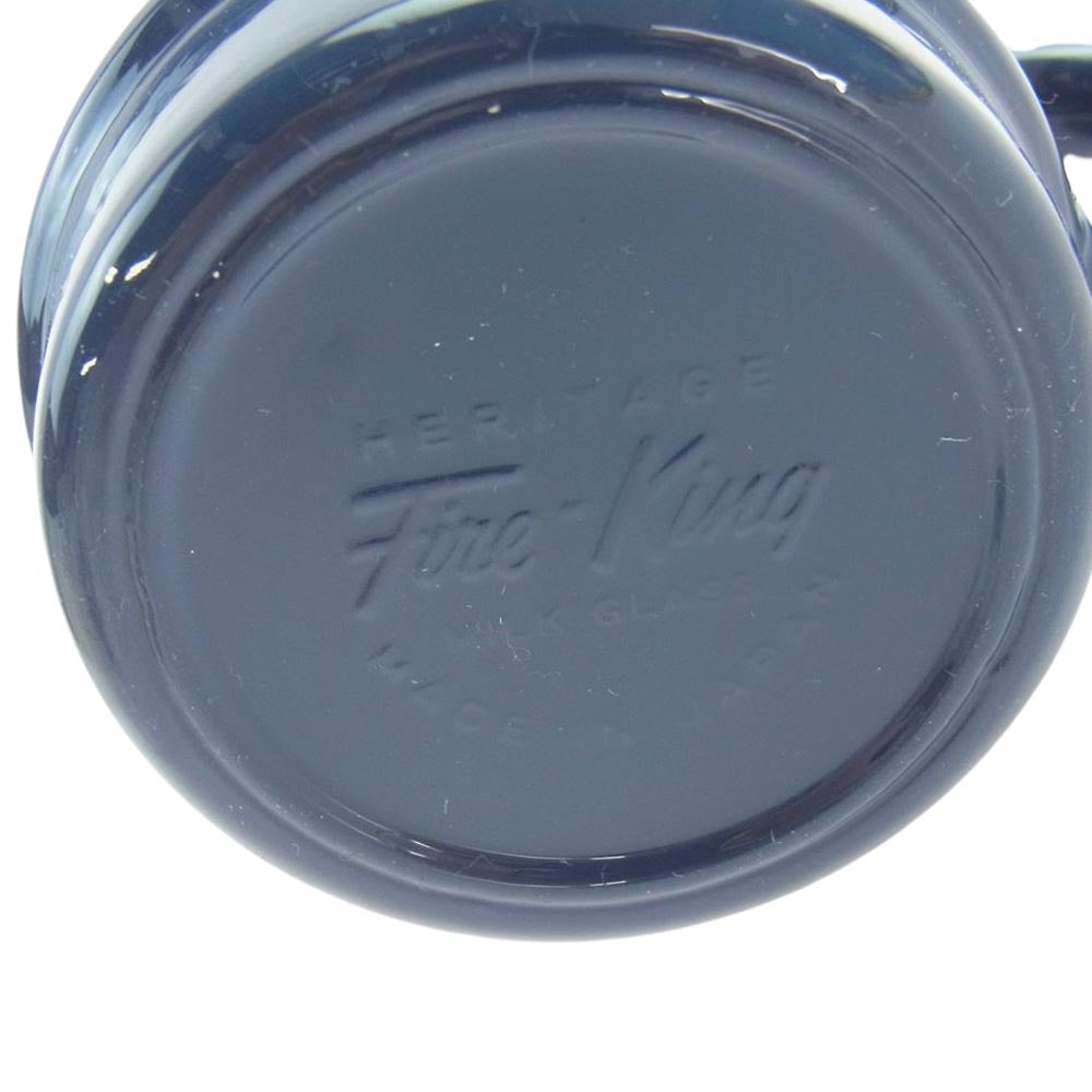 FRAGMENT DESIGN フラグメントデザイン × STARBUCKS スターバックス FireKing ファイヤーキング グラスマグ マグカップ 207ml NAVY ネイビー ネイビー系【新古品】【未使用】【中古】