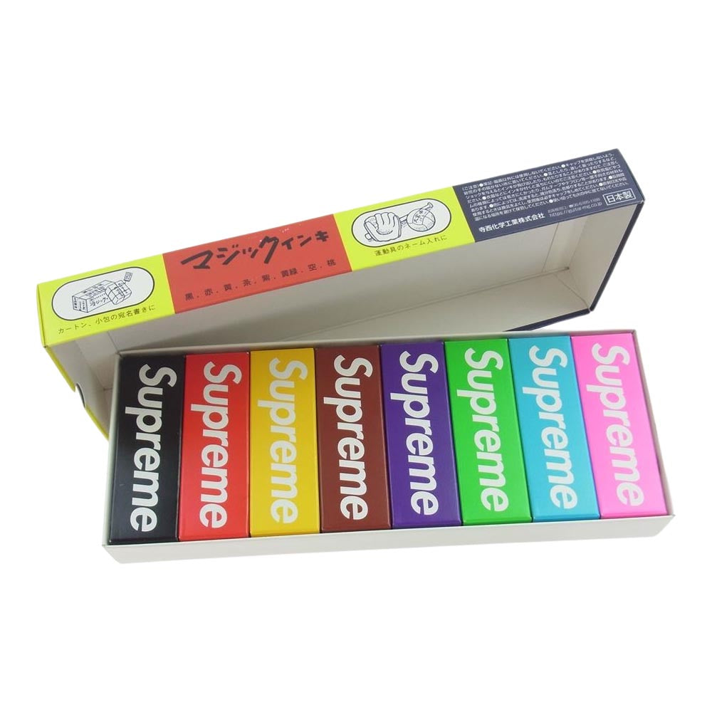 Supreme シュプリーム 22ss  Magic Ink Markers マジック インキ ８色 セット マルチカラー系 全8色【新古品】【未使用】【中古】