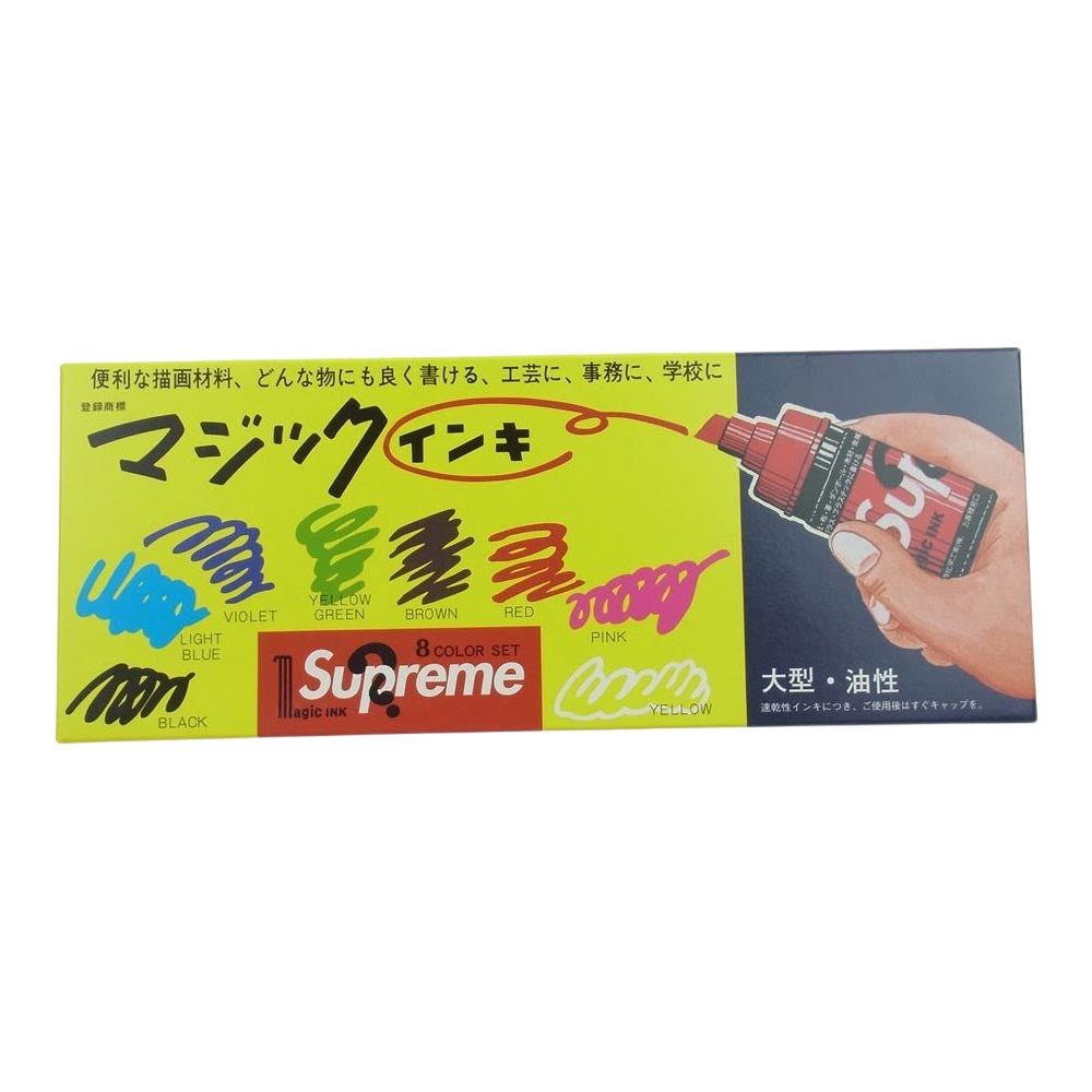 Supreme シュプリーム 22ss  Magic Ink Markers マジック インキ ８色 セット マルチカラー系 全8色【新古品】【未使用】【中古】