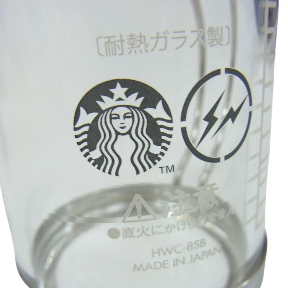 FRAGMENT DESIGN フラグメントデザイン × STARBUCKS スターバックス 耐熱 グラスセット クリア系【新古品】【未使用】【中古】