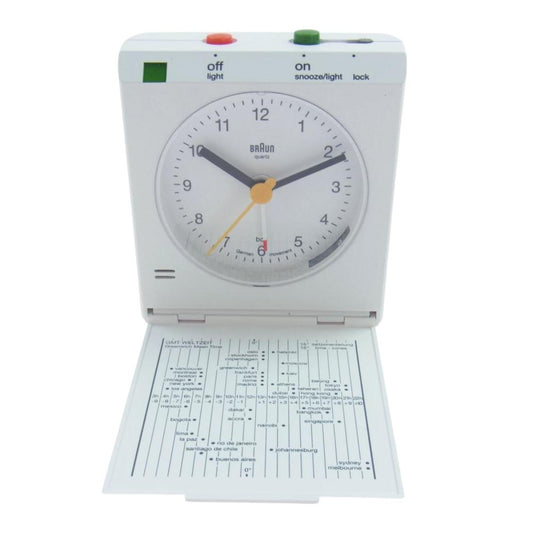 Supreme シュプリーム 15SS  × BRAUN ブラウン TRAVEL ARARM CLOCK トラベル アラーム クロック 時計 ホワイト系【極上美品】【中古】