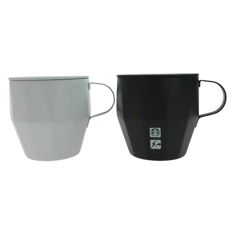 FRAGMENT DESIGN フラグメントデザイン × STARBUCKS スターバックス ステンレスマグ マットホワイト マットブラック 414ml 2個セット ペアカップ ホワイト系 ブラック系【新古品】【未使用】【中古】