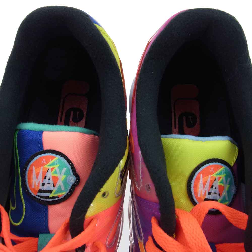 NIKE ナイキ CJ6200-001 × atmos アトモス AIR MAX 2 LIGHT QS エアマックス スクエア ライト スニーカー マルチカラー系 27【中古】