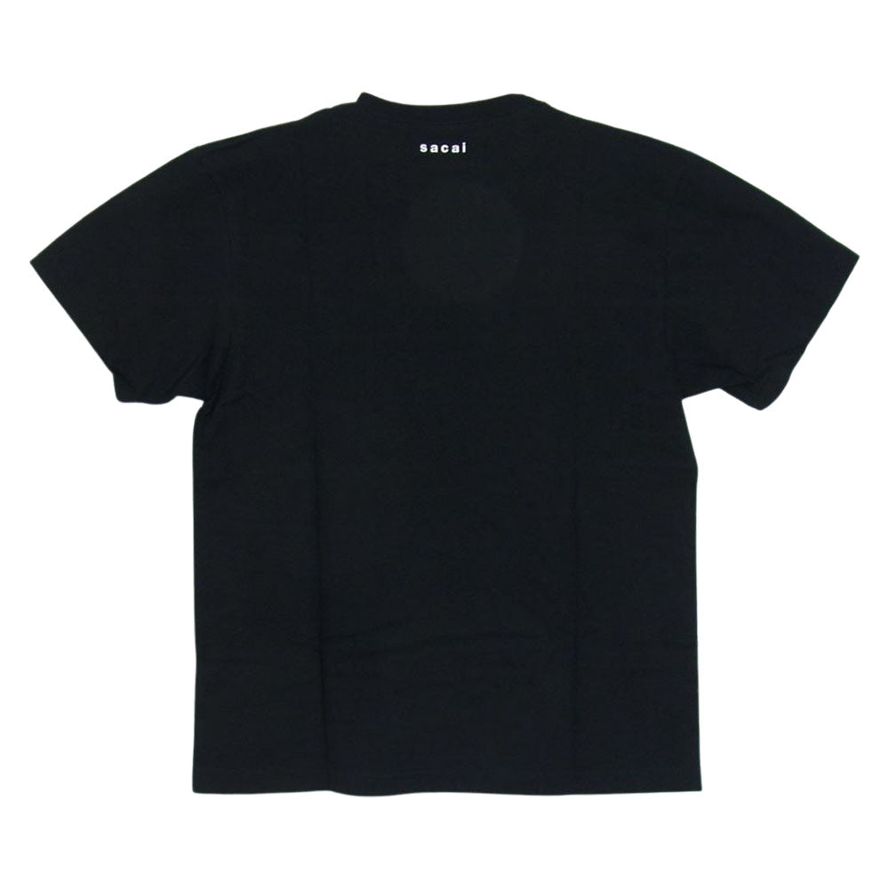 Sacai サカイ 21AW 21-0325S × KAWS カウズ TOKYO FIRST TEE Tシャツ ブラック系 1【新古品】【未使用】【中古】