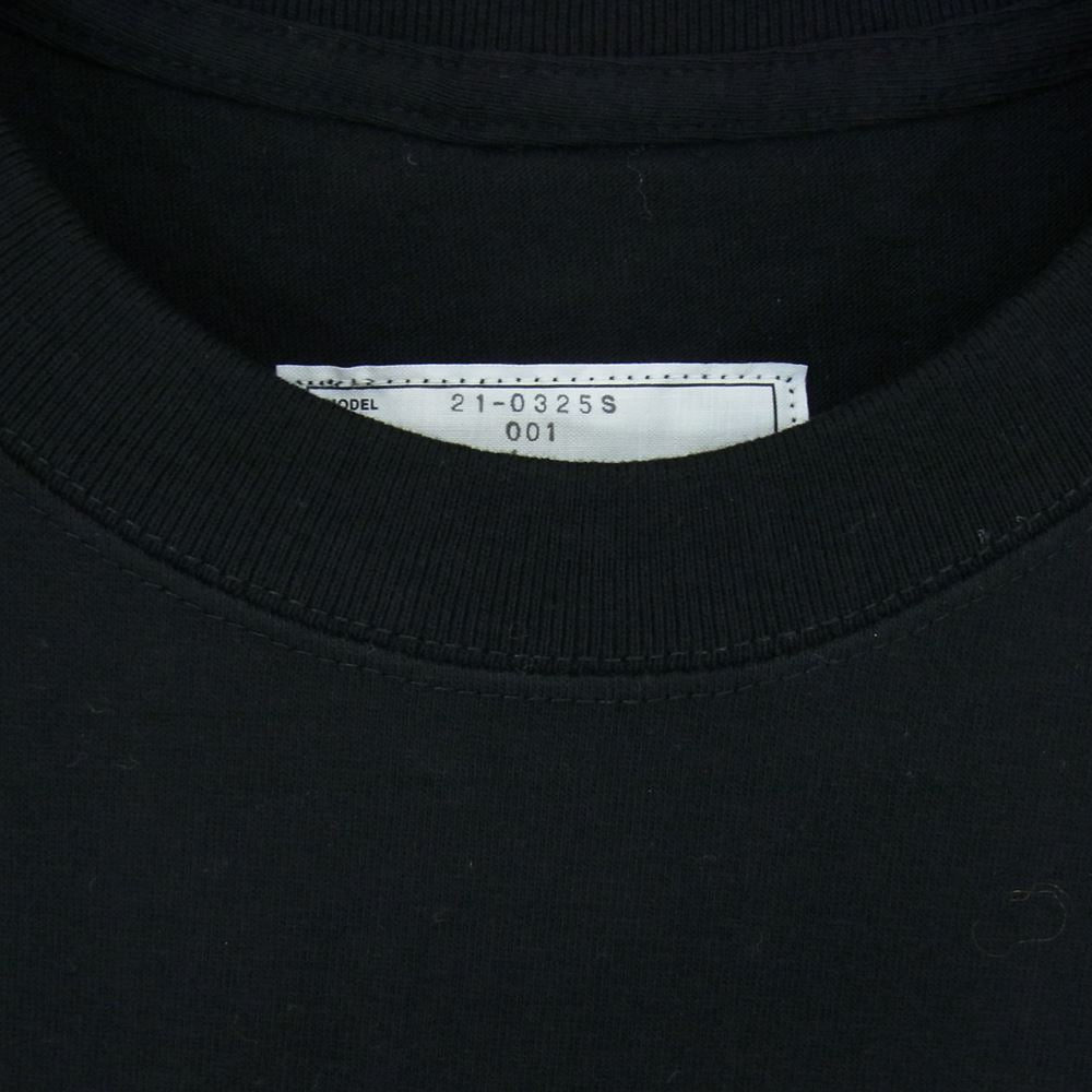Sacai サカイ 21AW 21-0325S × KAWS カウズ TOKYO FIRST TEE Tシャツ ブラック系 1【新古品】【未使用】【中古】