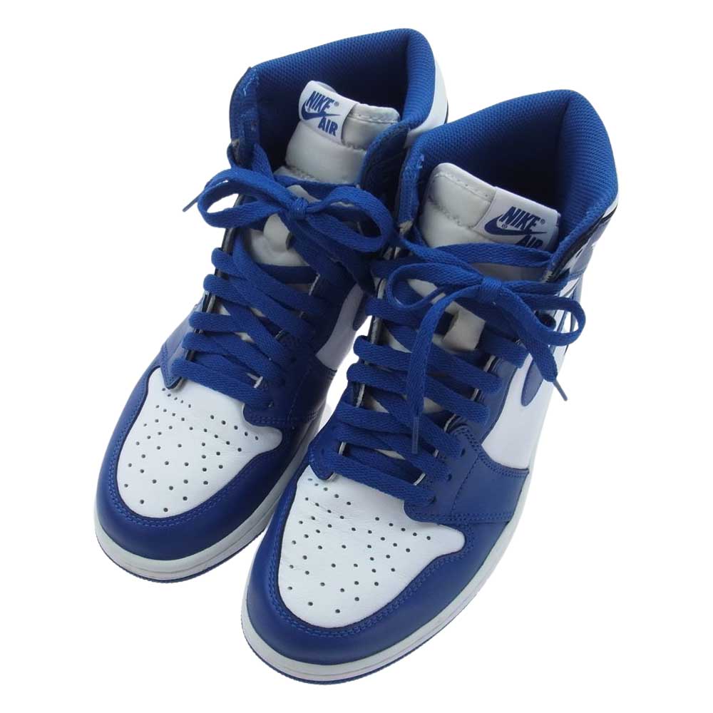 NIKE AIR JORDAN ナイキ ジョーダン 555088-127 Air Jordan 1 Retro High Storm Blue エアジョーダン レトロ ハイ ストーム ブルー スニーカー ホワイト系 ブルー系 27cm【中古】