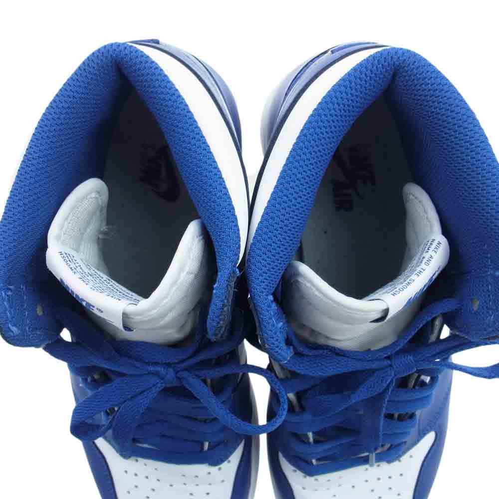 NIKE AIR JORDAN ナイキ ジョーダン 555088-127 Air Jordan 1 Retro High Storm Blue エアジョーダン レトロ ハイ ストーム ブルー スニーカー ホワイト系 ブルー系 27cm【中古】