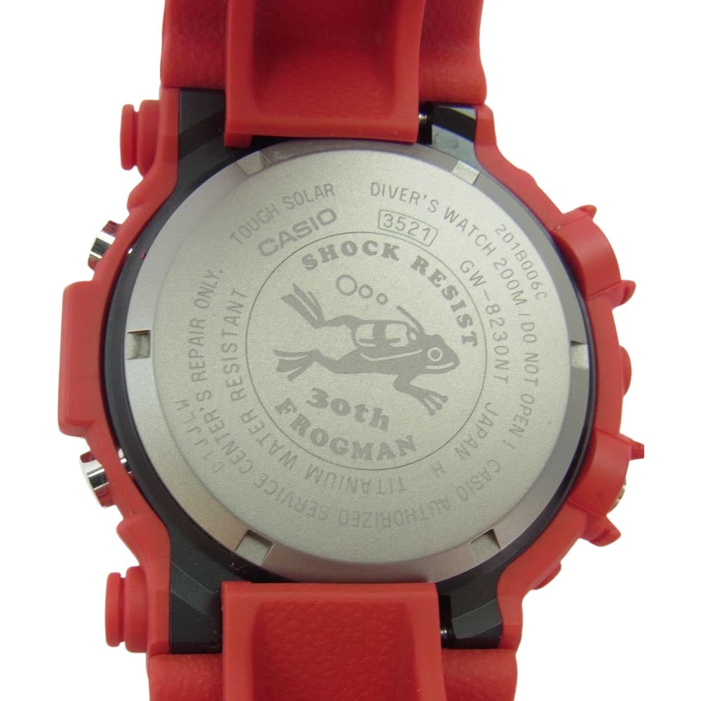 G-SHOCK ジーショック GW-8230NT-4JR MASTER OF G-SEA FROGMAN フロッグマン 30周年記念モデル レッド系【中古】