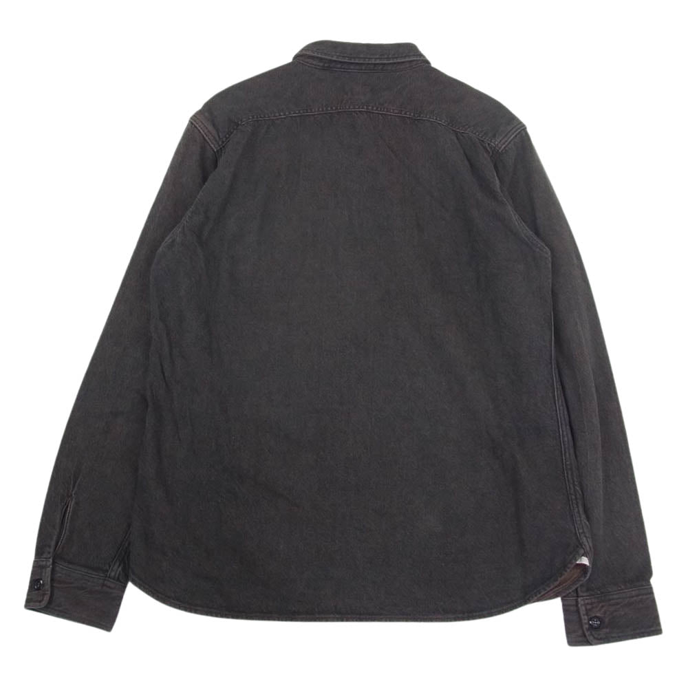 JELADO ジェラード ネルシャツ ミックスブラック ブラウン系 18【中古】