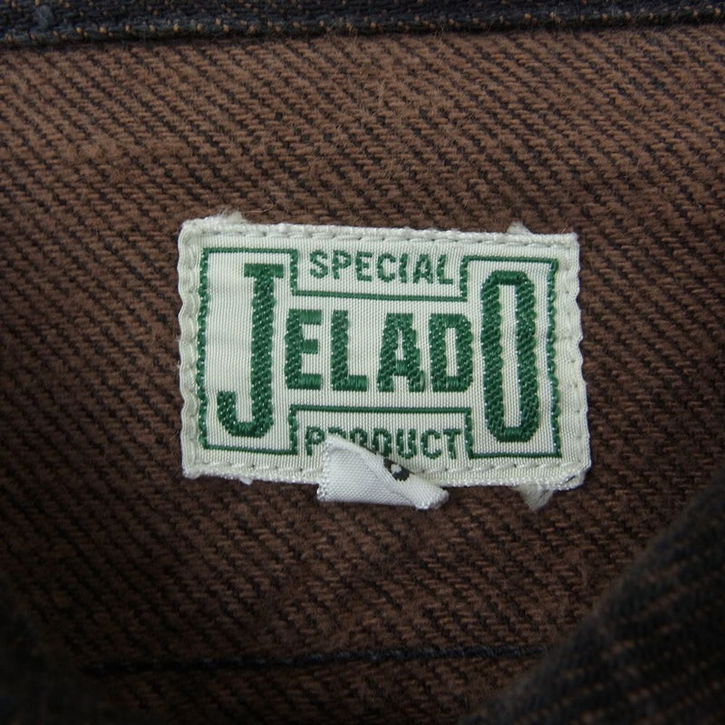 JELADO ジェラード ネルシャツ ミックスブラック ブラウン系 18【中古】