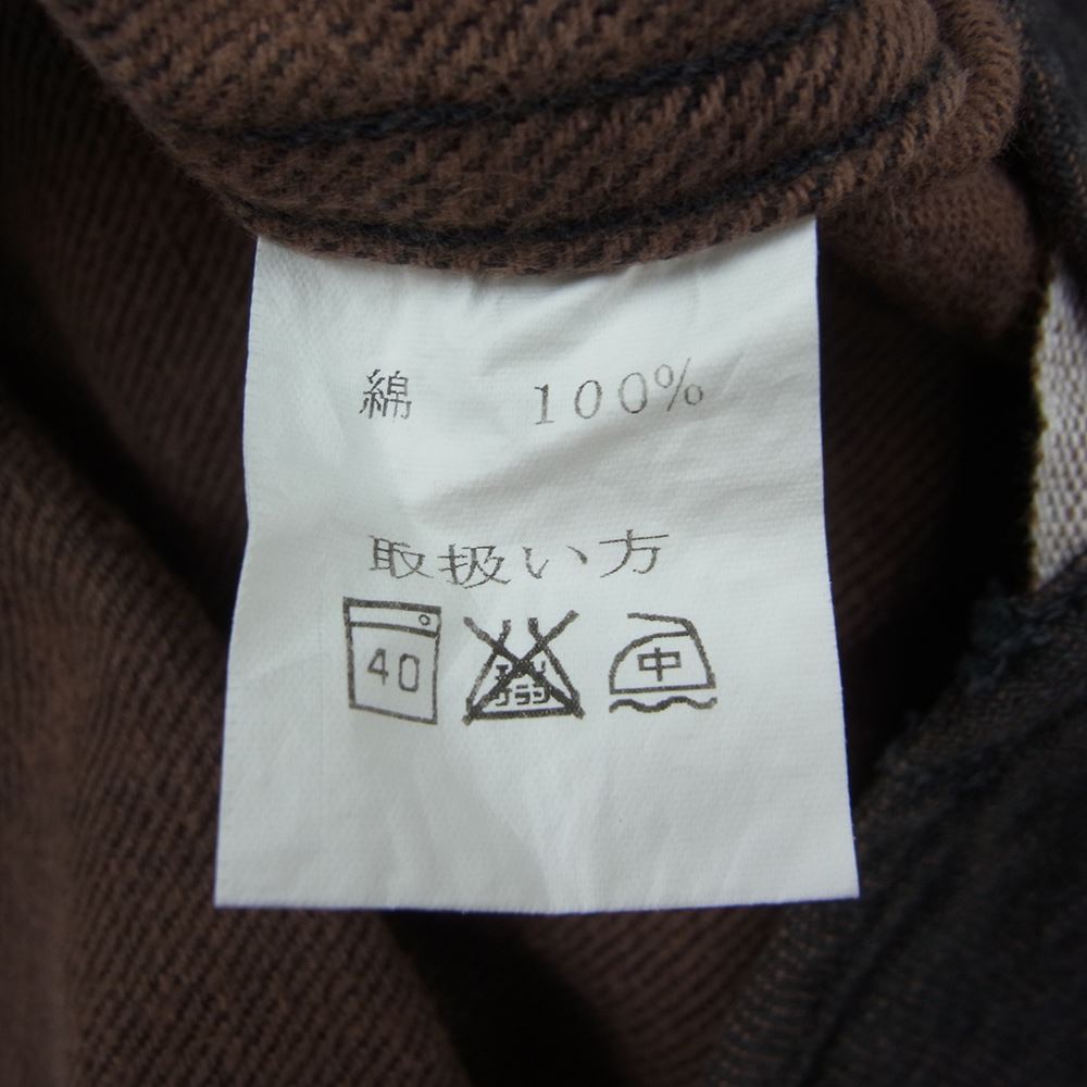 JELADO ジェラード ネルシャツ ミックスブラック ブラウン系 18【中古】