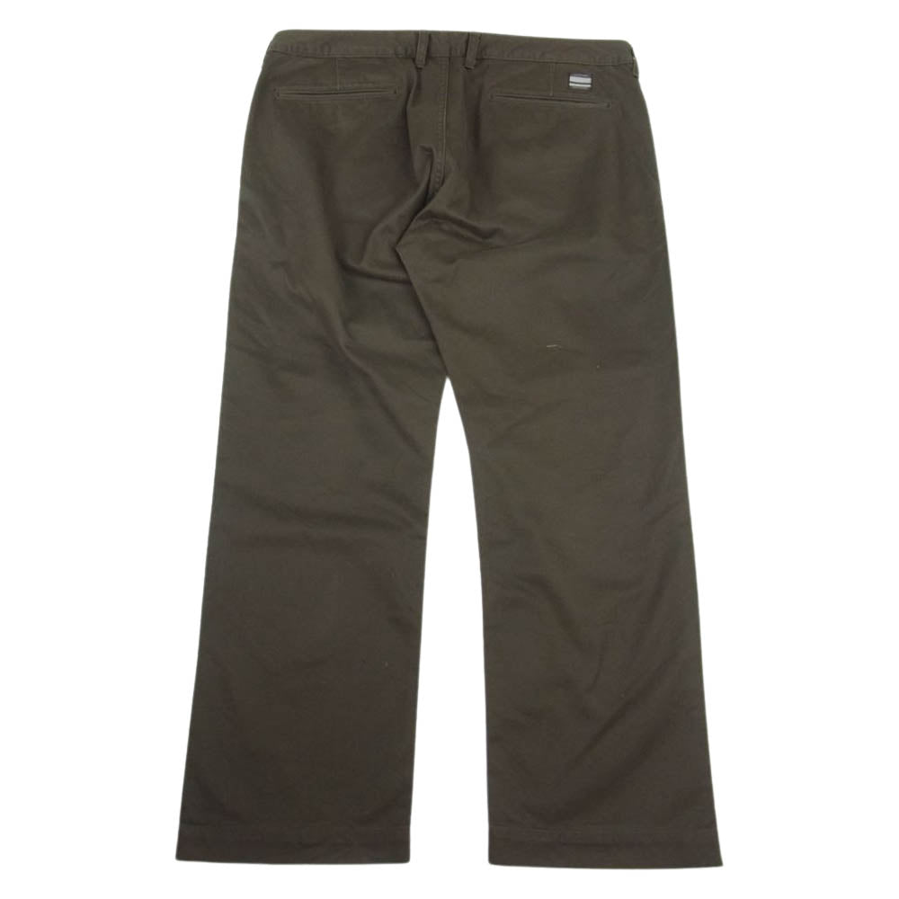 MOMOTARO JEANS 桃太郎ジーンズ 4160SP ハイカウント ウエスト ポイント ミリタリー ワーク チノ パンツ カーキ系 38【中古】