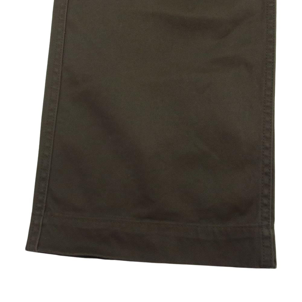 MOMOTARO JEANS 桃太郎ジーンズ 4160SP ハイカウント ウエスト ポイント ミリタリー ワーク チノ パンツ カーキ系 38【中古】