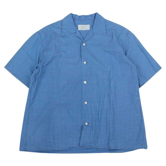ORGUEIL オルゲイユ OR-5076A Wabash Shirt ウォバッシュ チェック 開襟 半袖 シャツ  ブルー系 42【美品】【中古】
