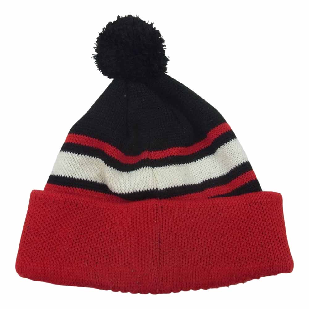 HYSTERIC GLAMOUR ヒステリックグラマー HG ニット キャップ ボンボン  ブラック系 レッド系 F【中古】