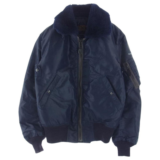 TOY'S McCOY トイズマッコイ MIL-J-6251 B-15C ALBERT TURNER社 実名復刻 AIR FORCE BLUE フライト ジャケット ネイビー系 34【中古】