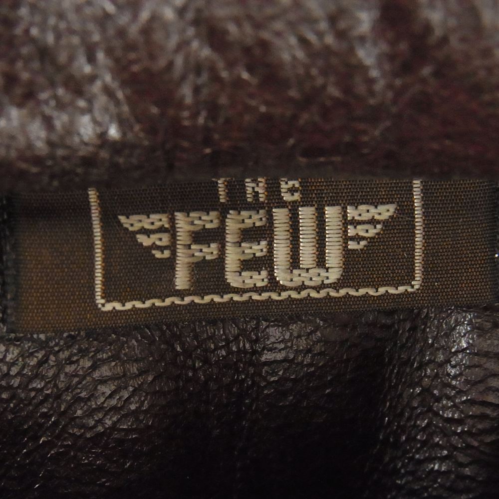 THE FEW ザフュー AN-J-3A MONARCH MFG CO 実名復刻 ボア フライト レザー ジャケット ブラウン系 34【中古】