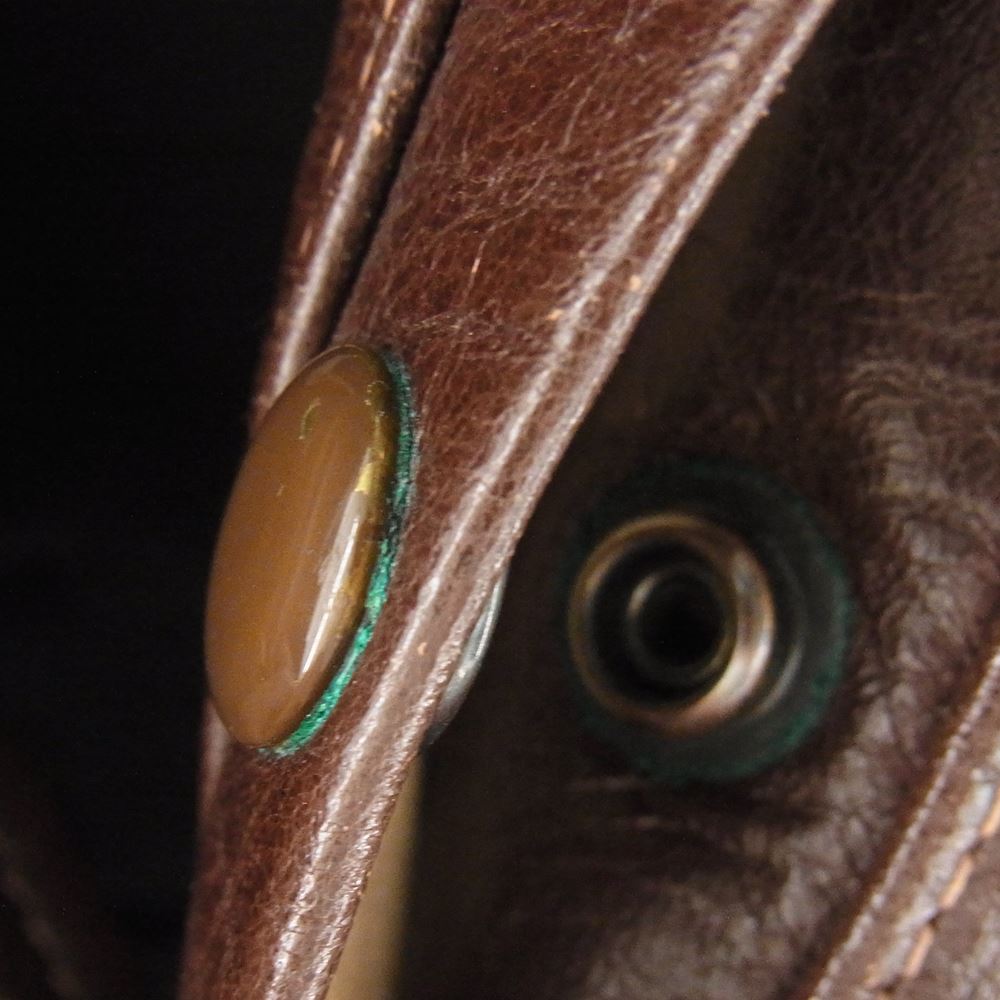 THE FEW ザフュー AN-J-3A MONARCH MFG CO 実名復刻 ボア フライト レザー ジャケット ブラウン系 34【中古】