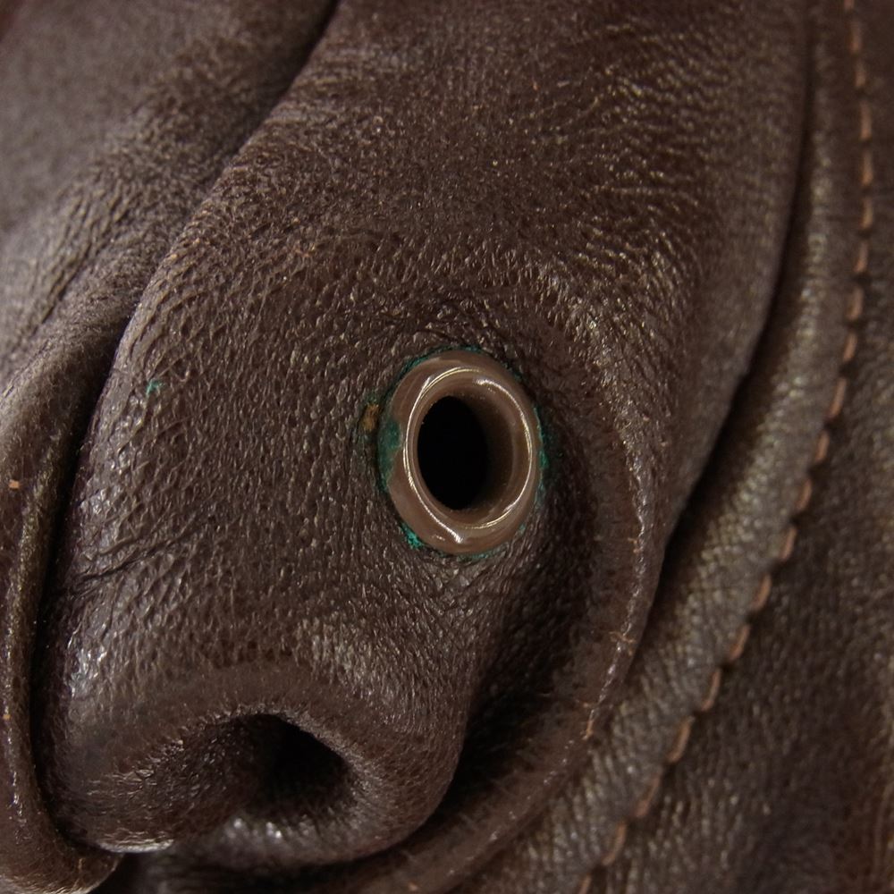 THE FEW ザフュー AN-J-3A MONARCH MFG CO 実名復刻 ボア フライト レザー ジャケット ブラウン系 34【中古】