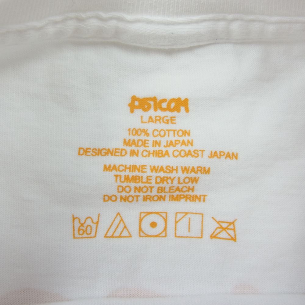 Psicom サイコム Everday mickey D's Long T Shirt ロゴ プリント ロングスリーブ Tシャツ 長袖 ホワイト ホワイト系 L【極上美品】【中古】