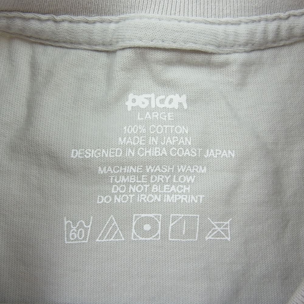 Psicom サイコム Everday mickey D's Long T Shirt ロゴ プリント ロングスリーブ Tシャツ 長袖 グレー系 L【極上美品】【中古】