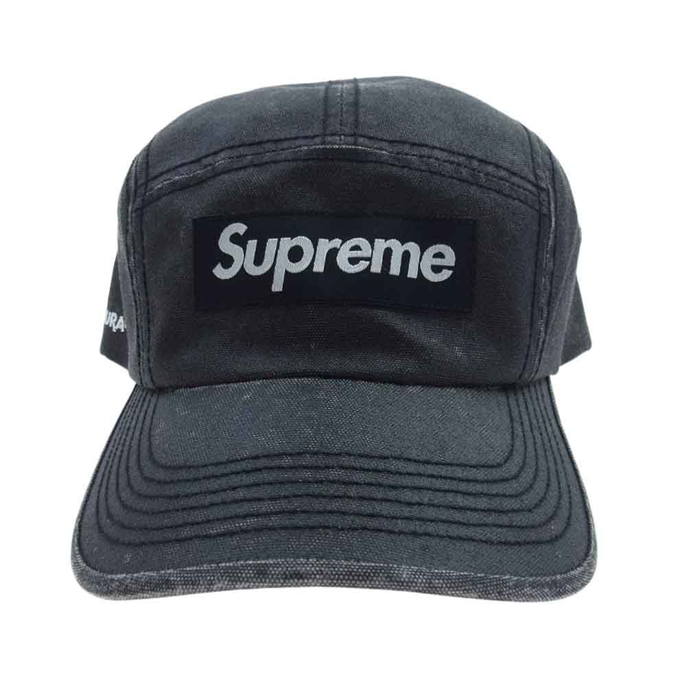Supreme シュプリーム 22AW Washed Cordura Camp Cap ウォッシュド コーデュラ キャンプ キャップ 帽子 ブラック系【中古】