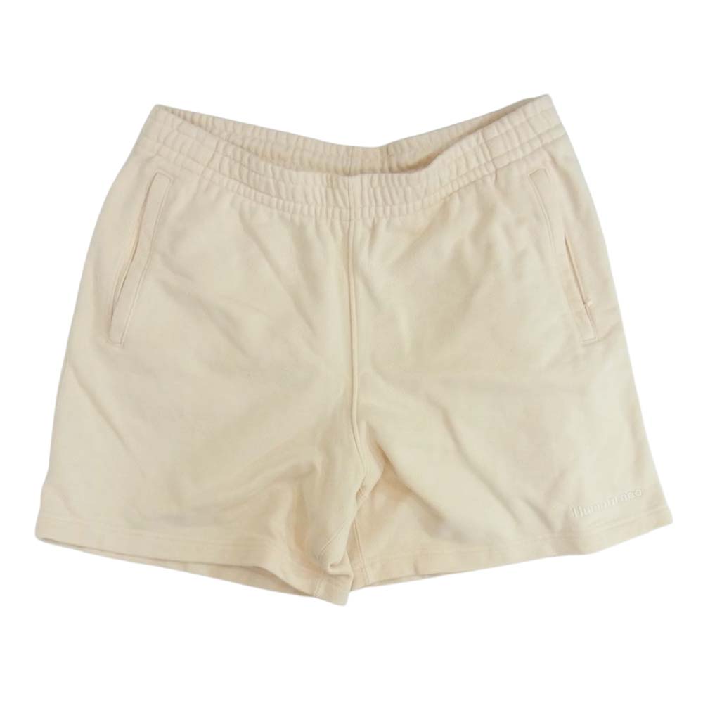 adidas アディダス HB8822 × Pharrell Williams ファレルウィリアムズ スウェット ショーツ ベージュ系 L【中古】