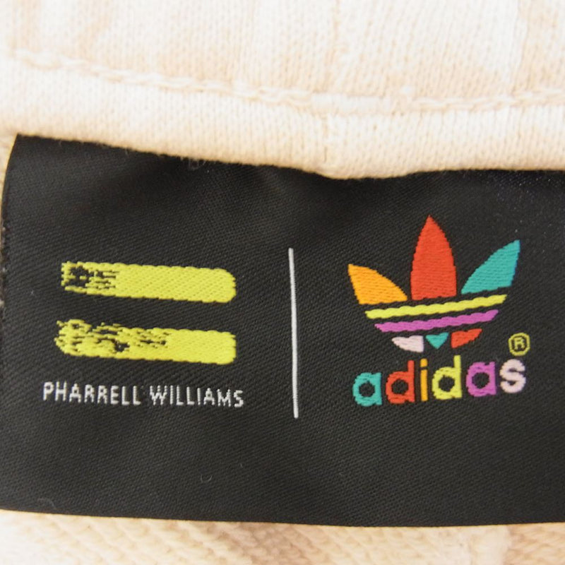 adidas アディダス HB8822 × Pharrell Williams ファレルウィリアムズ スウェット ショーツ ベージュ系 L【中古】
