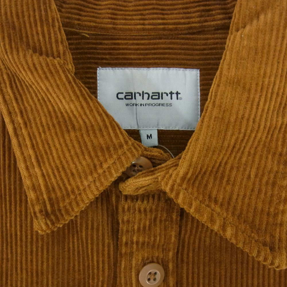 Carhartt カーハート I029442 WIPフリント コーデュロイ 長袖 シャツ ブラウン系 M【中古】