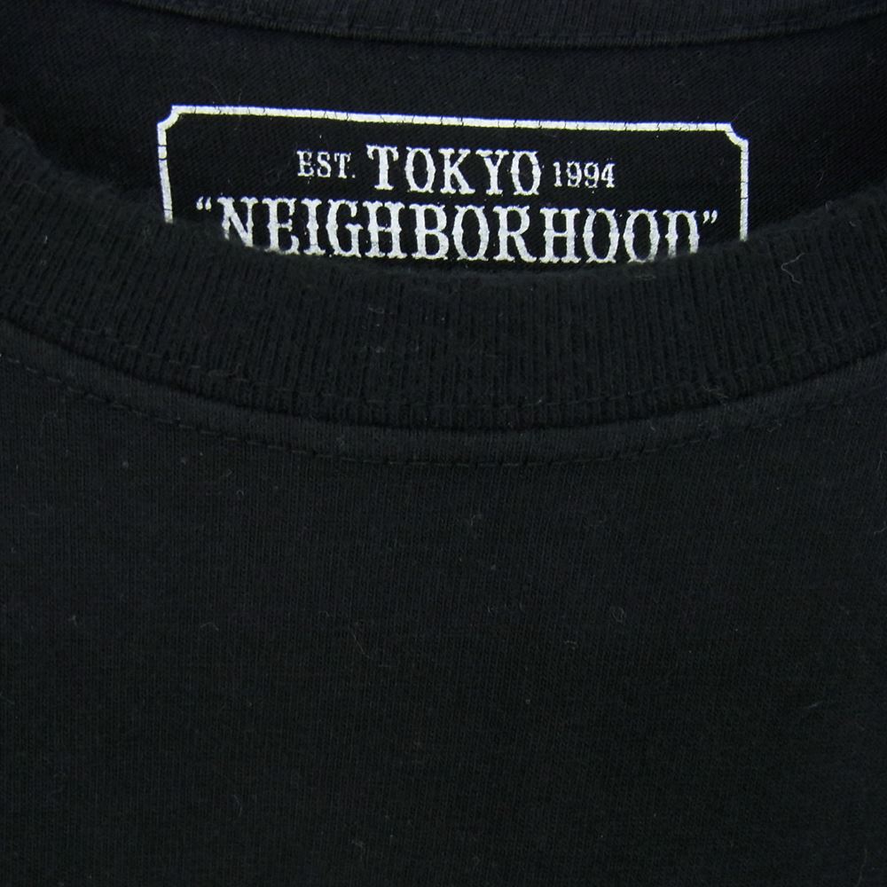 NEIGHBORHOOD ネイバーフッド EST TOKYO 1994 ロゴ プリント 半袖 Tシャツ ブラック系 XL【中古】