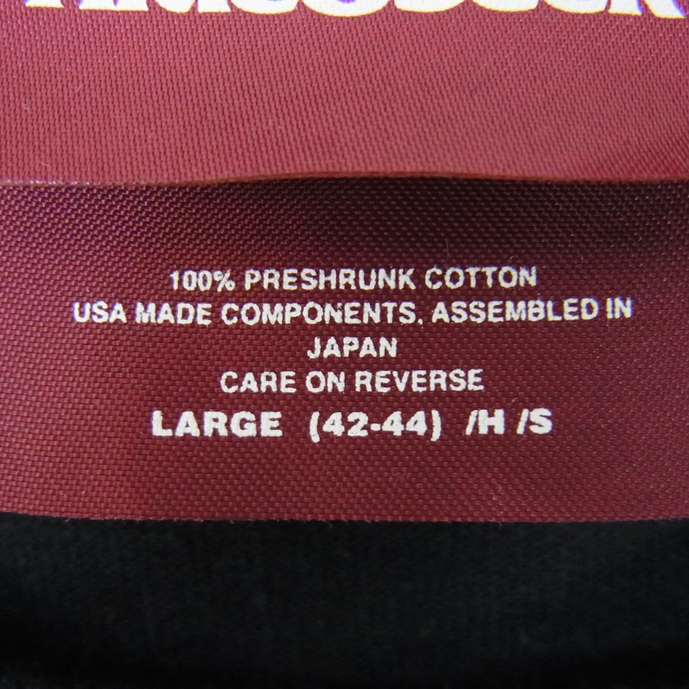 HideandSeek ハイドアンドシーク H&S x SKOLOCT L/S TEE-1 スコロクト ダブルネーム ロング スリーブT 長袖 Tシャツ ブラック系 L【中古】