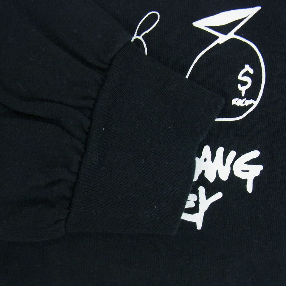 HideandSeek ハイドアンドシーク H&S x SKOLOCT L/S TEE-1 スコロクト ダブルネーム ロング スリーブT 長袖 Tシャツ ブラック系 L【中古】