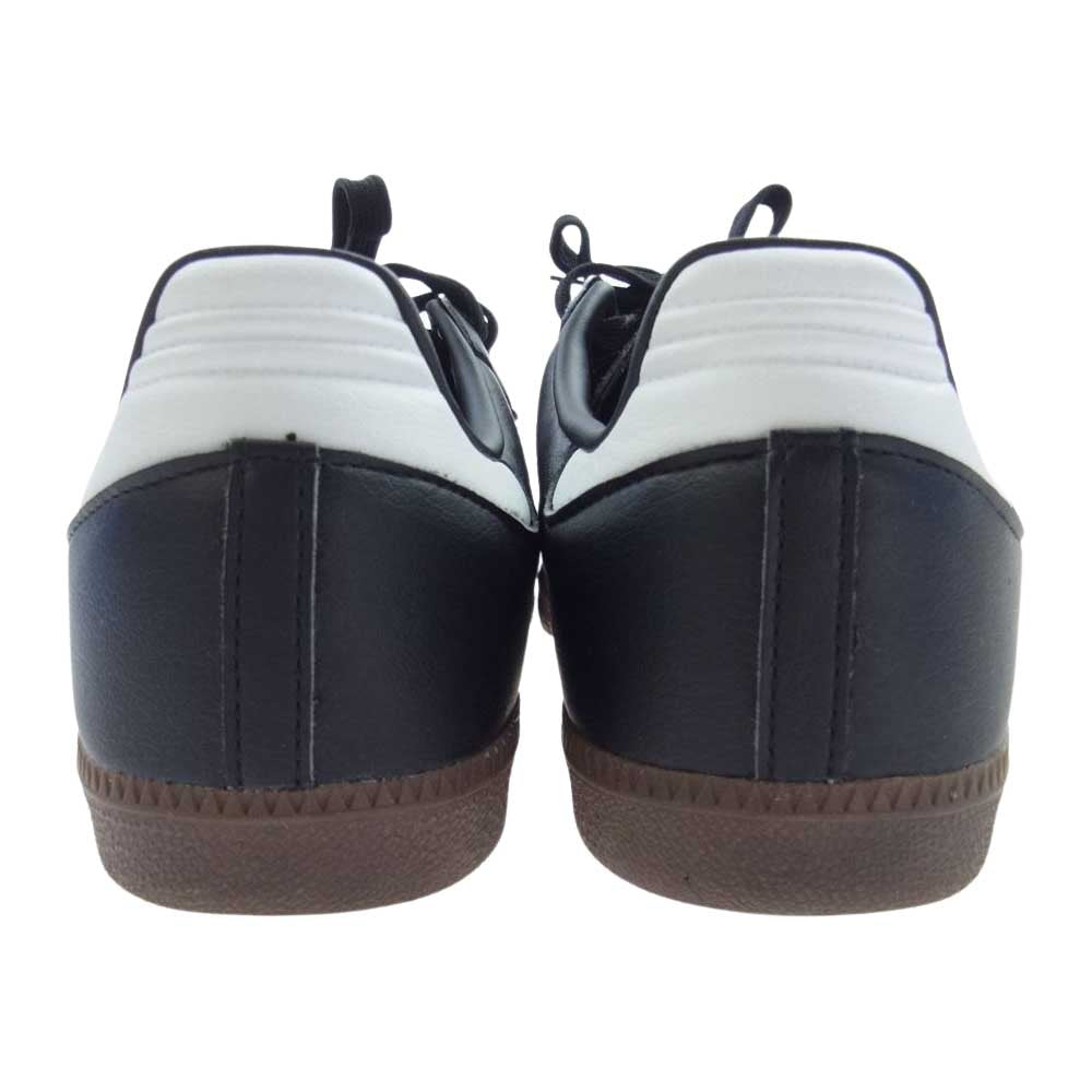 adidas アディダス H01878 SAMBA vegan サンバ ヴィーガン ローカット スニーカー ブラック系 ホワイト系 グレー系 27.5cm【中古】