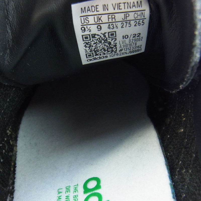 adidas アディダス H01878 SAMBA vegan サンバ ヴィーガン ローカット スニーカー ブラック系 ホワイト系 グレー系  27.5cm【中古】