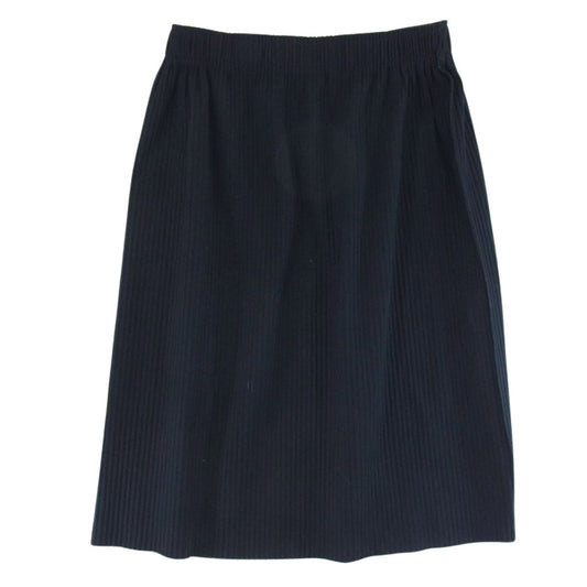 ISSEY MIYAKE イッセイミヤケ me ミー MI92KG161 プリーツ加工 ひざ丈 スカート ブラック系 サイズ表記無【中古】