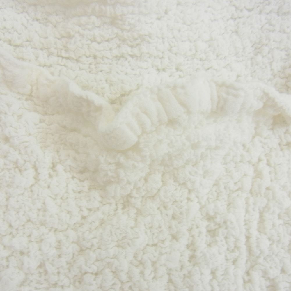 ISSEY MIYAKE イッセイミヤケ me ミー MI55FR105 シワ加工 カリフラワー ノースリーブ キャミソール ホワイト系 サイズ表記無【中古】