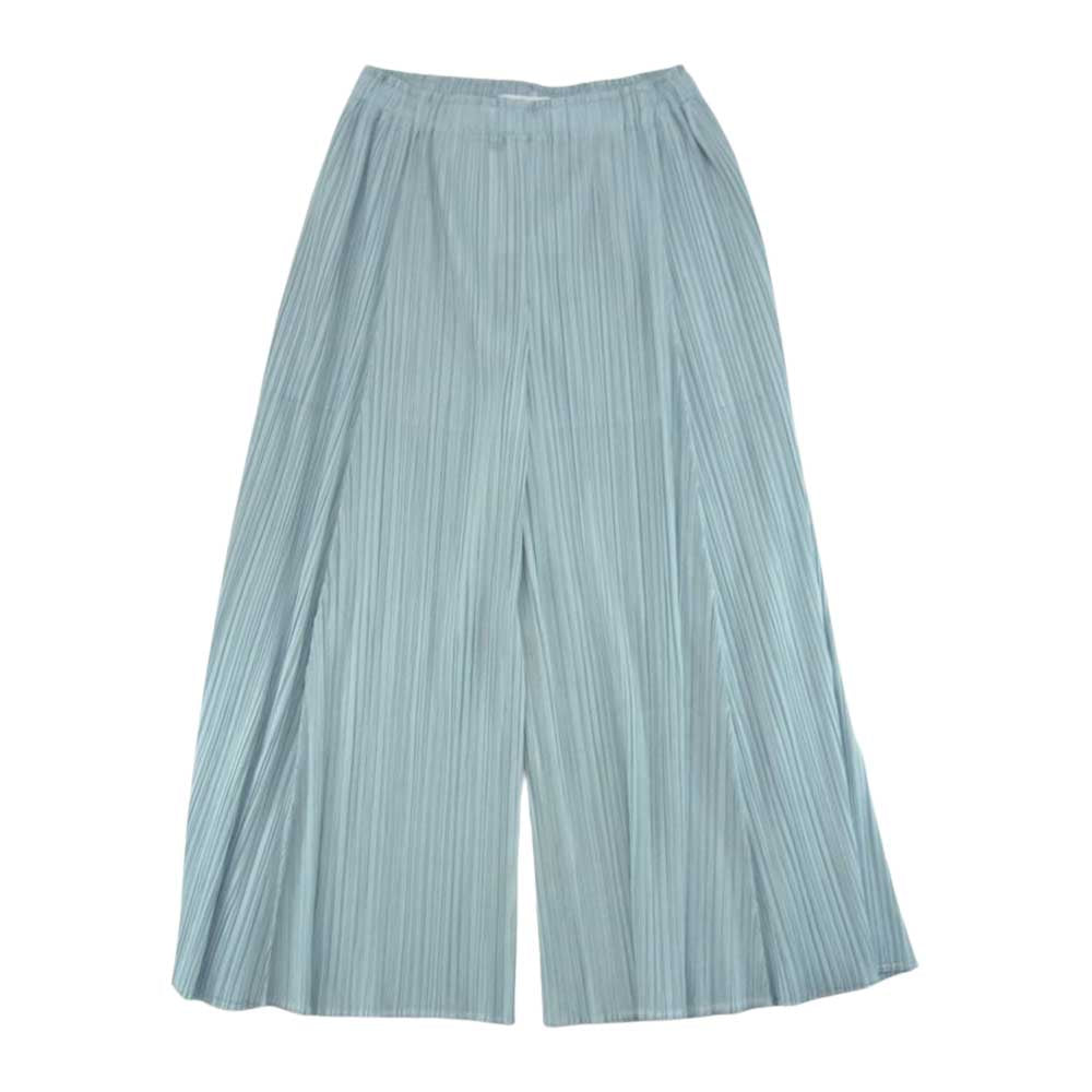PLEATS PLEASE プリーツプリーズ イッセイミヤケ PP13-JF165 プリーツ加工 ワイド パンツ ブルー系 2【中古】