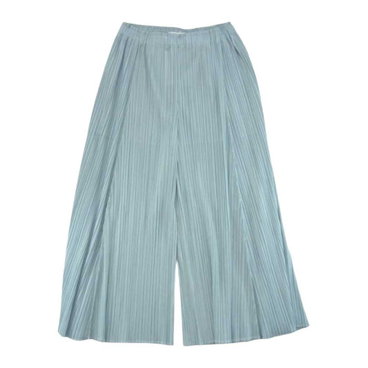 PLEATS PLEASE プリーツプリーズ イッセイミヤケ PP13-JF165 プリーツ加工 ワイド パンツ ブルー系 2【中古】