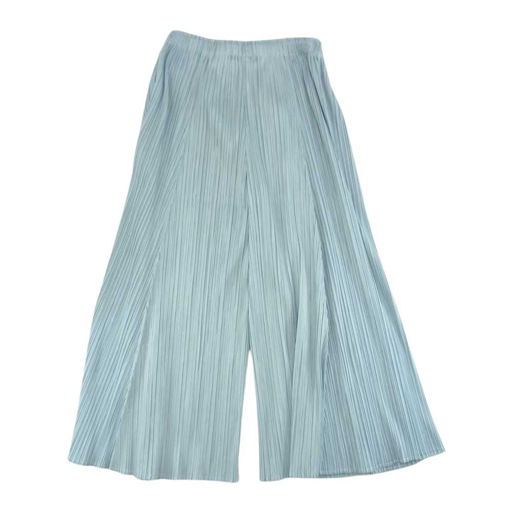 PLEATS PLEASE プリーツプリーズ イッセイミヤケ PP13-JF165 プリーツ加工 ワイド パンツ ブルー系 2【中古】