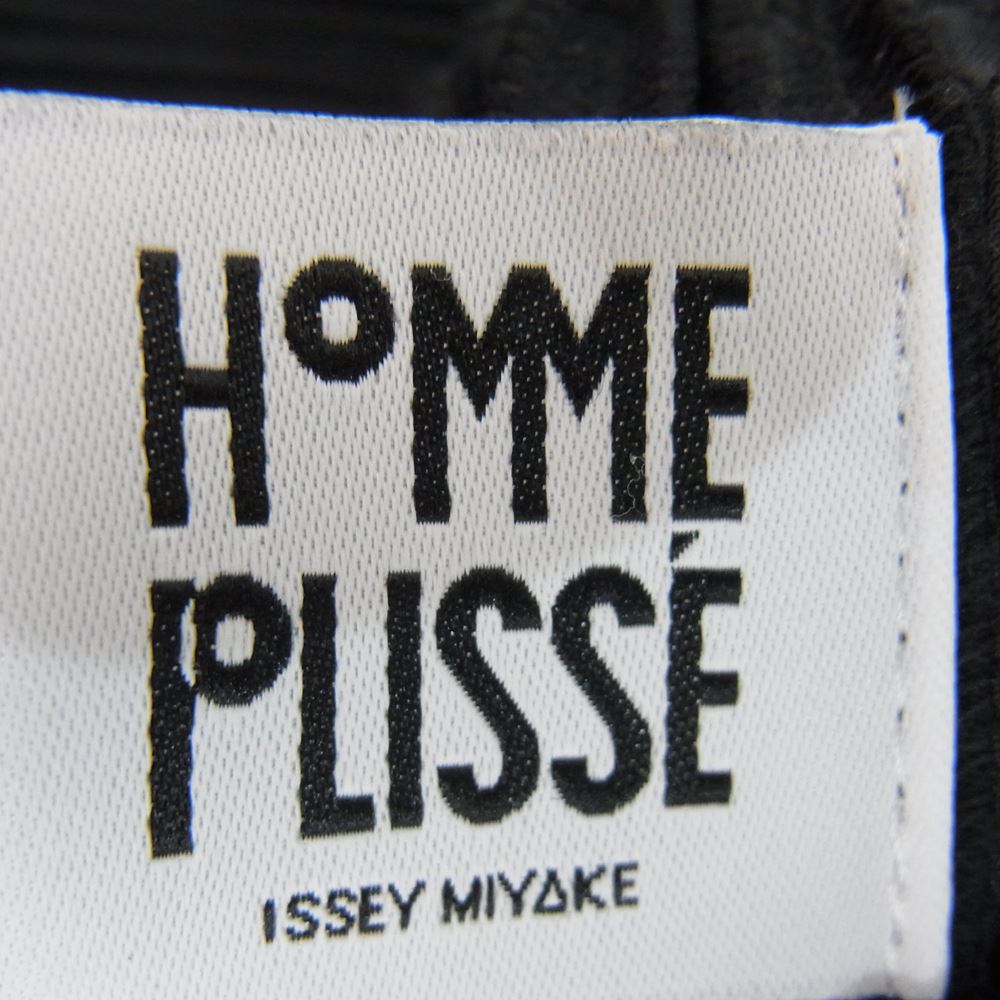 HOMME PLISSE ISSEY MIYAKE オム プリッセ イッセイミヤケ HP13JF159 プリーツ加工 レイヤード 巻き スカート ブラック系 サイズ表記無【中古】