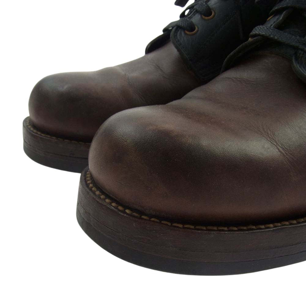 CALEE キャリー オックスフォード ブーツ ブラウン×ブラック ブラウン系 ブラック系【中古】