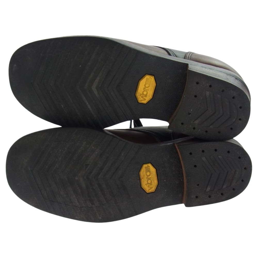 CALEE キャリー オックスフォード ブーツ ブラウン×ブラック ブラウン系 ブラック系【中古】