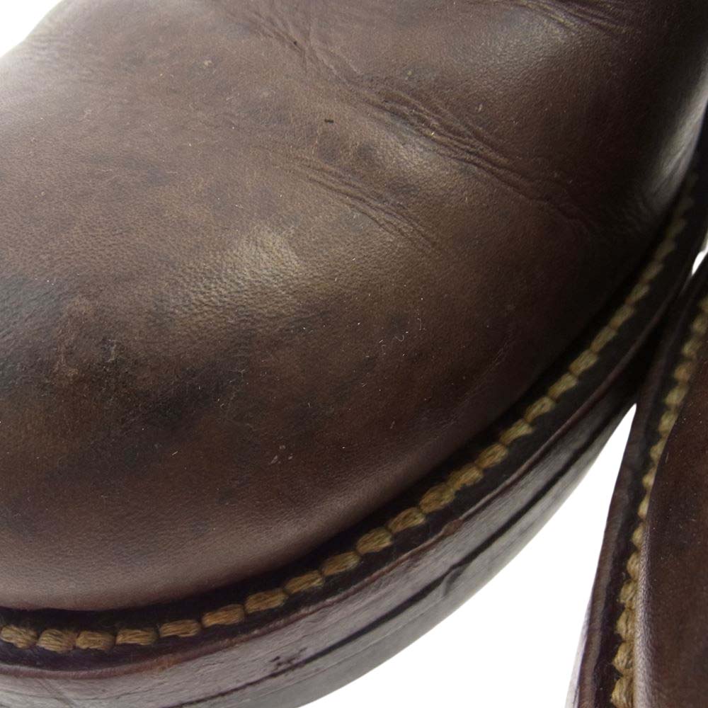 CALEE キャリー オックスフォード ブーツ ブラウン×ブラック ブラウン系 ブラック系【中古】