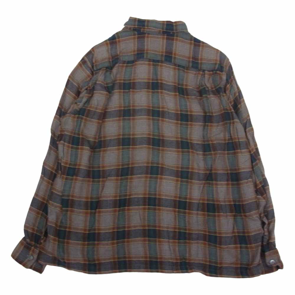 ヴィンテージ 60s NATIONAL  SHIRT SHOPS チェック オープンカラー シャツ L【中古】