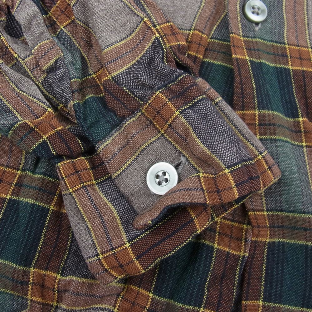 ヴィンテージ 60s NATIONAL  SHIRT SHOPS チェック オープンカラー シャツ L【中古】