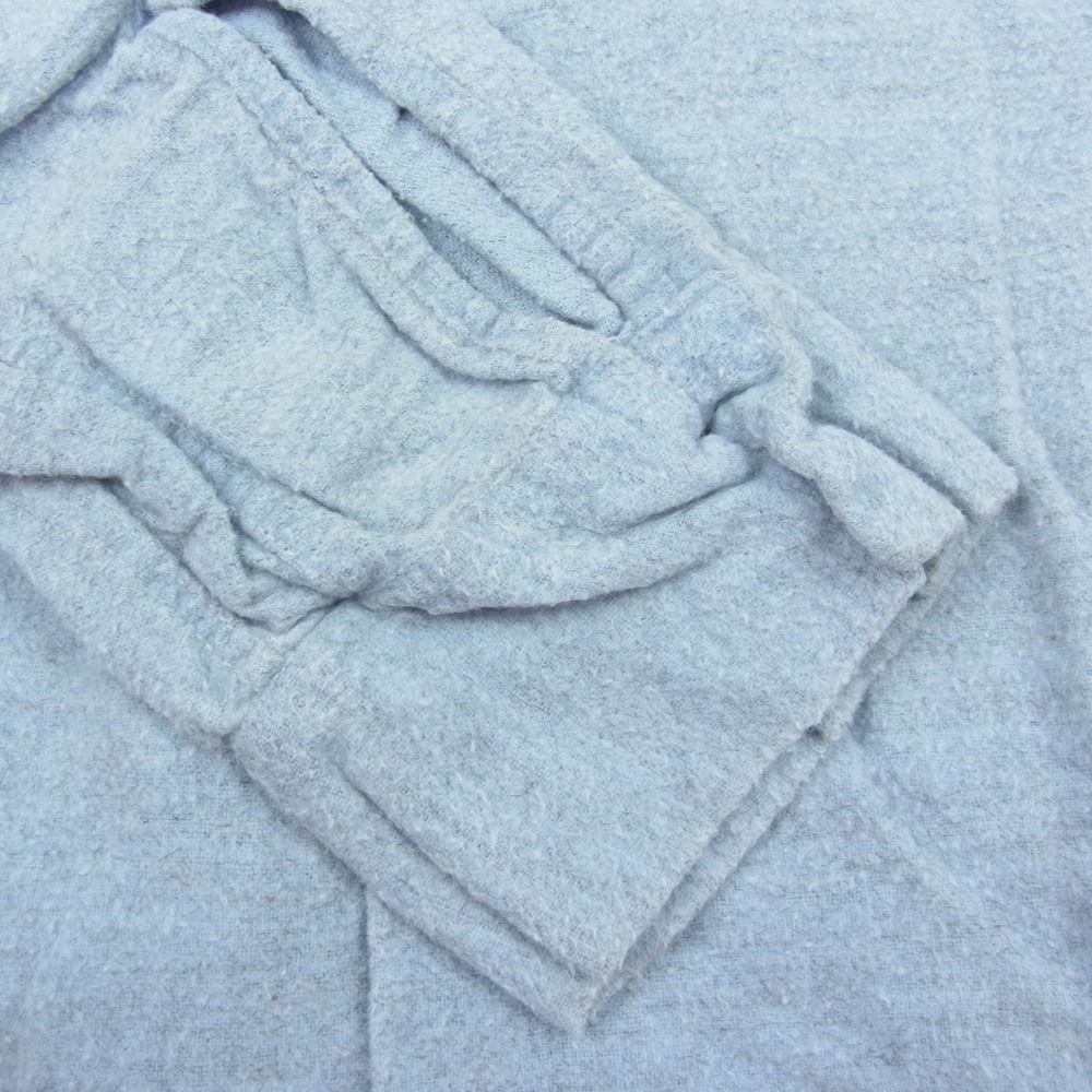 タウントピック ヴィンテージ 50‘s 両胸ポケット オープンカラー 長袖 シャツ ライトブルー系 XL【中古】