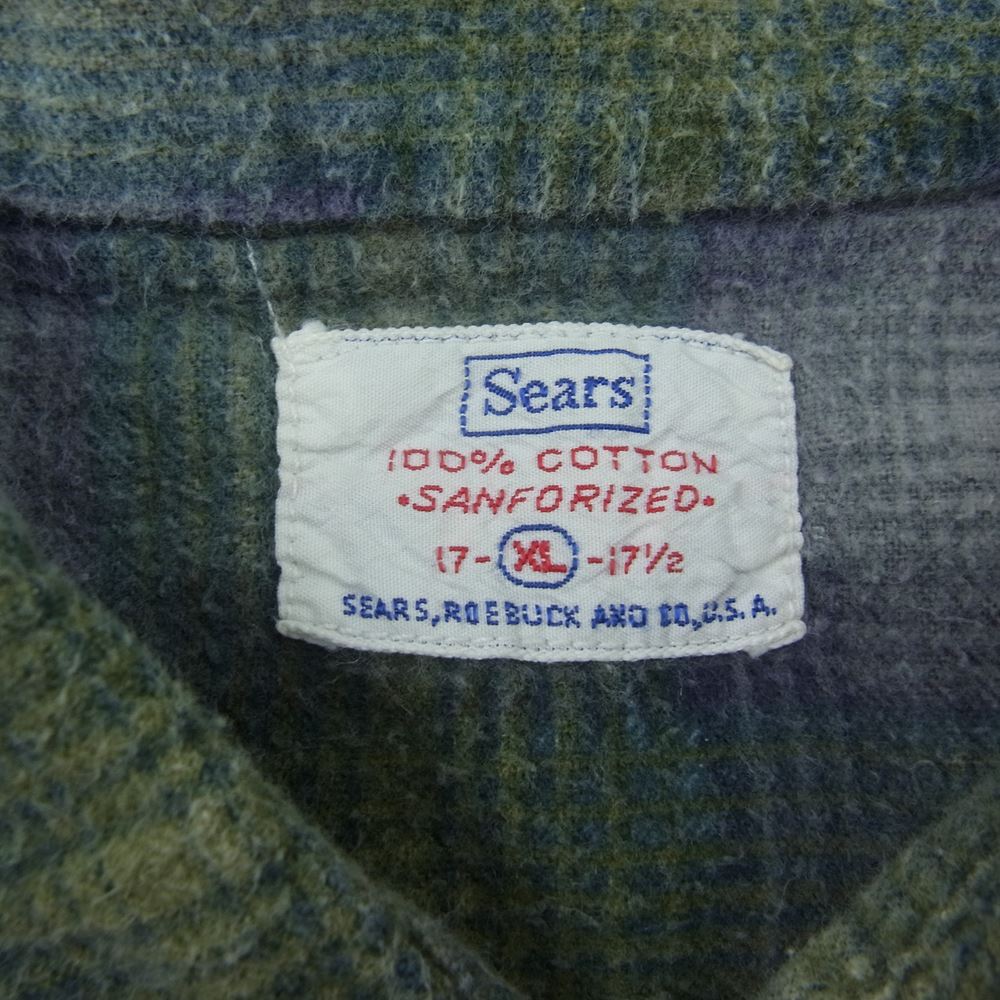 シアーズ ヴィンテージ 50s チェック シャツ XL【中古】